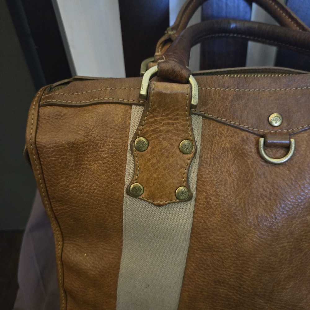Women's Mulberry Cognac leather with tan color strap. - Picture 2 of 16